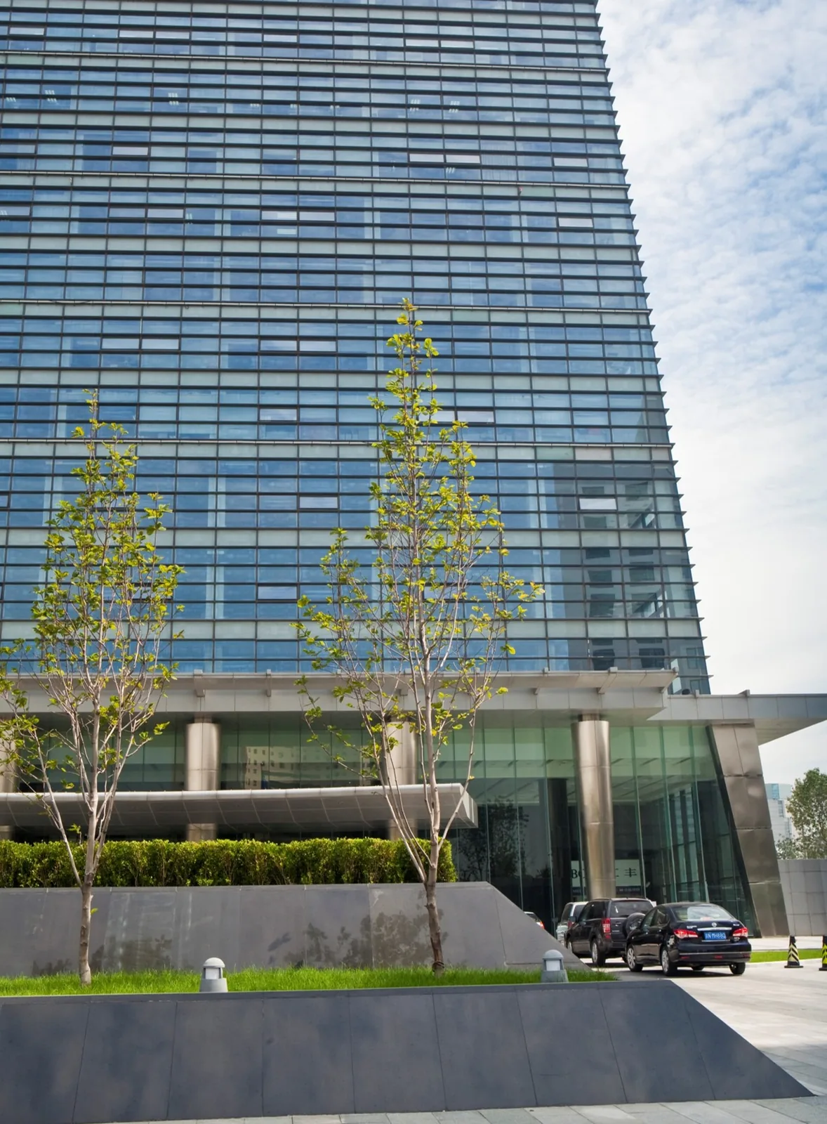 Built frontage landscape at Beichen Tower in Beijing