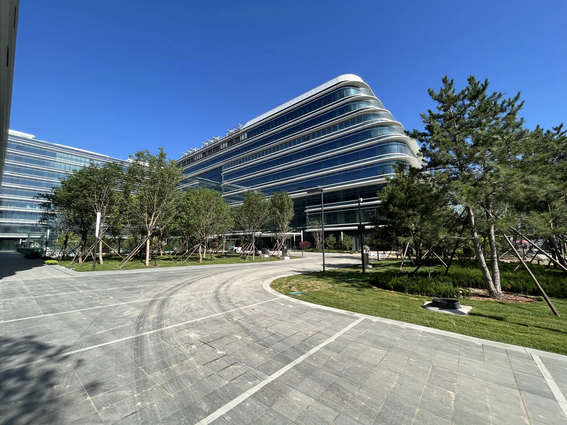 Arrival landscape at Beijing Daxing Airport Economic Zone Service Center