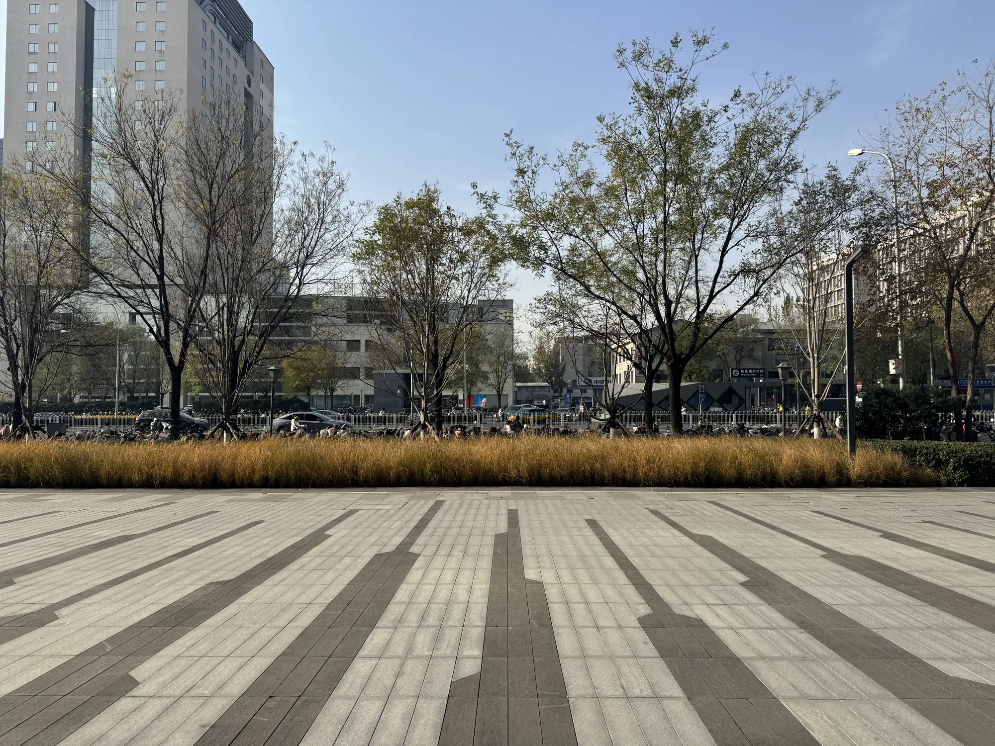Plaza frontage at Beijing Hevol Tower