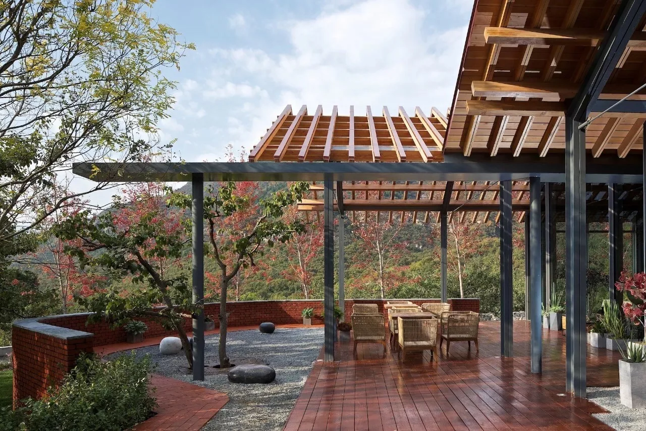 Village living room terrace at Beijing Junzhuang Eco-Village