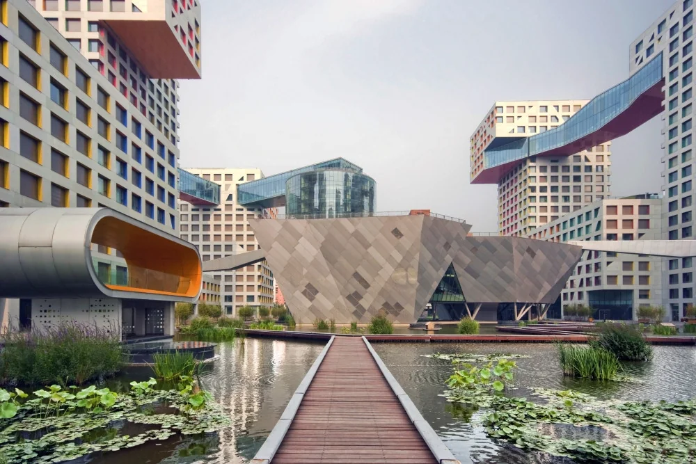 Water court overview at Beijing MOMA Phase III