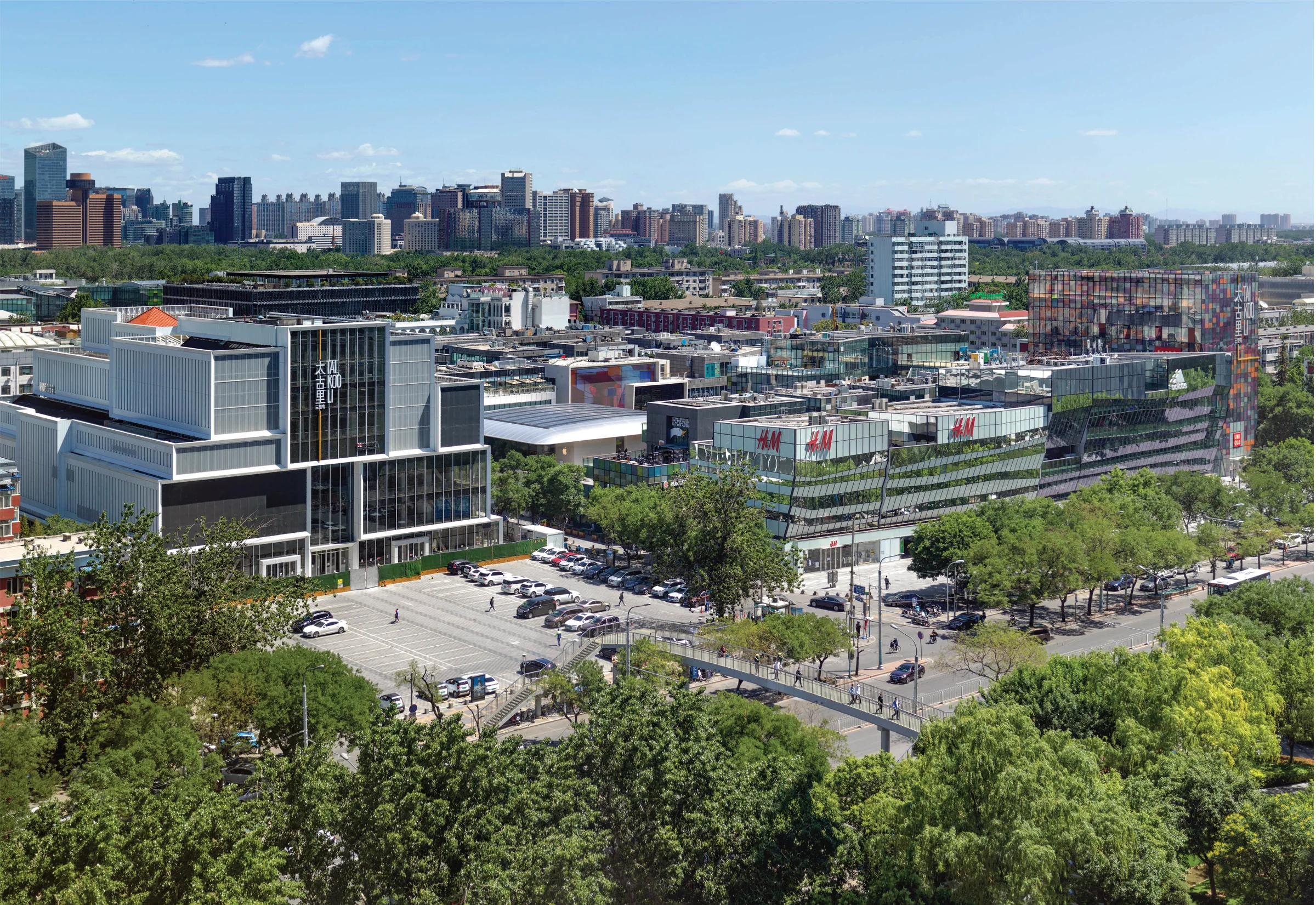 Aerial view of Beijing Sanlitun West renovation