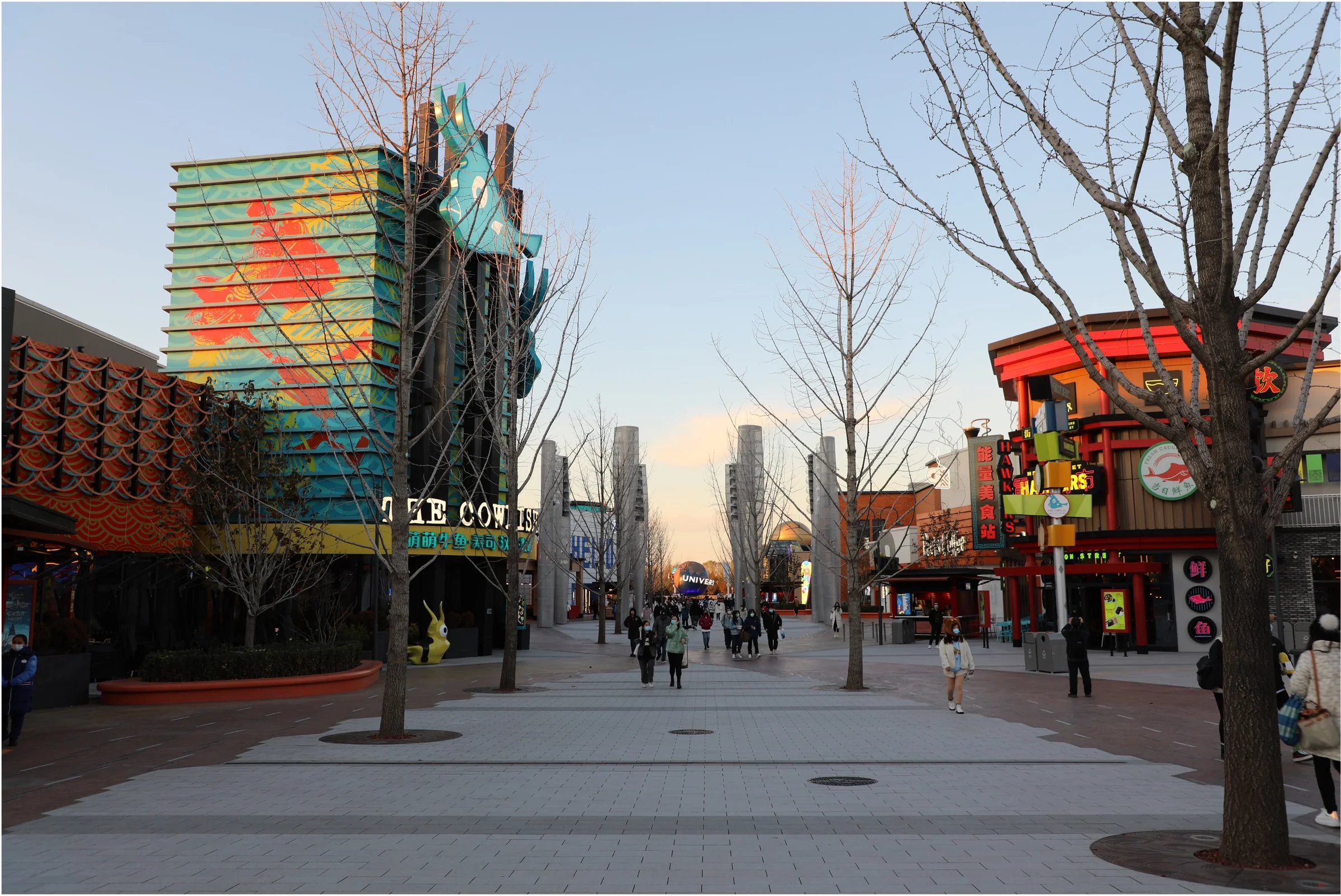 Retail street at Beijing Universal Studio CityWalk