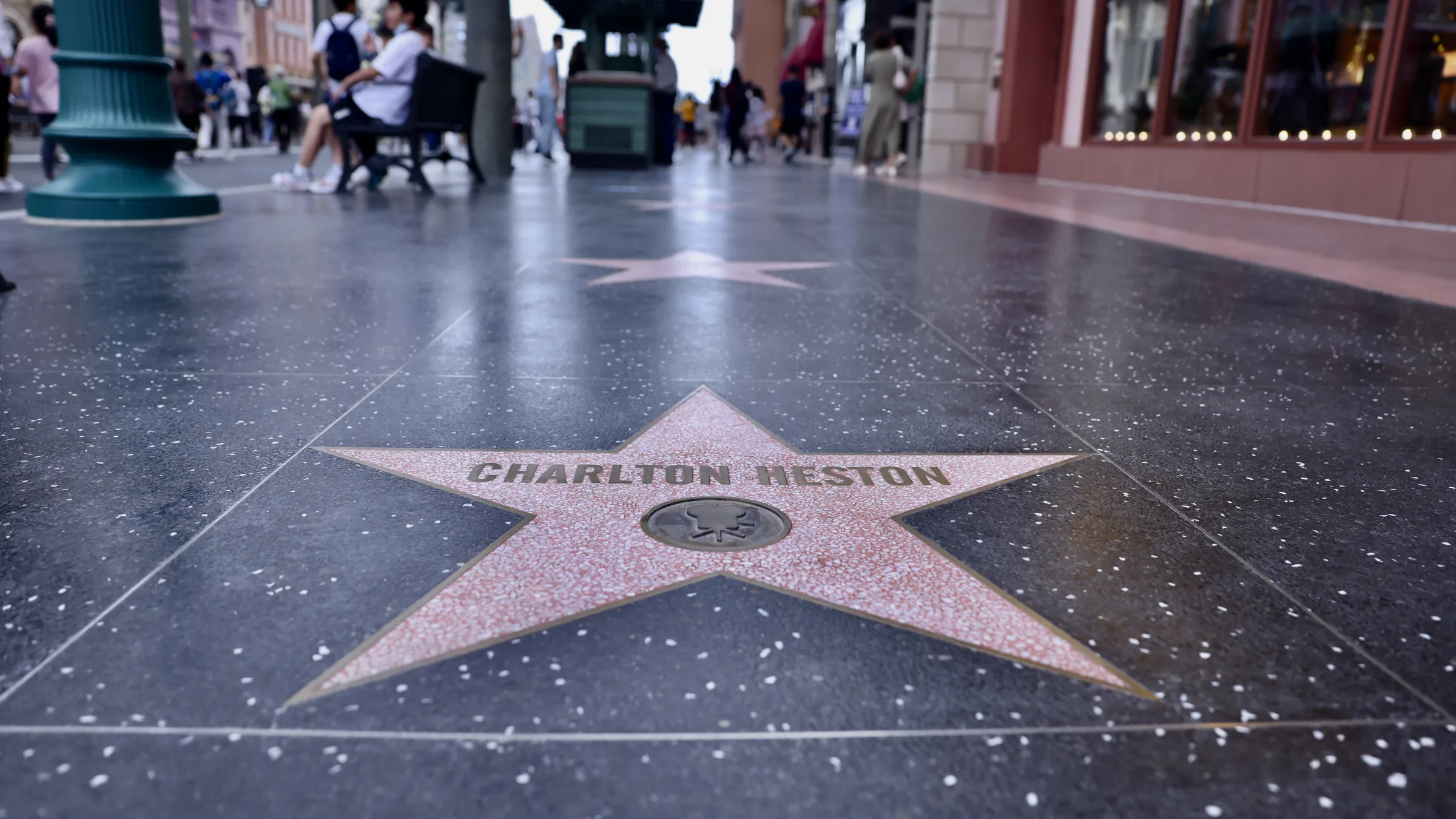 Walk of Fame paving detail in the Hollywood zone