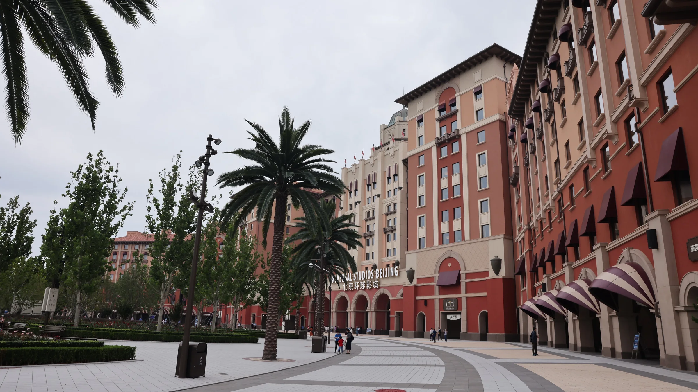 Hotel frontage at Beijing Universal Studio NUO Hotel
