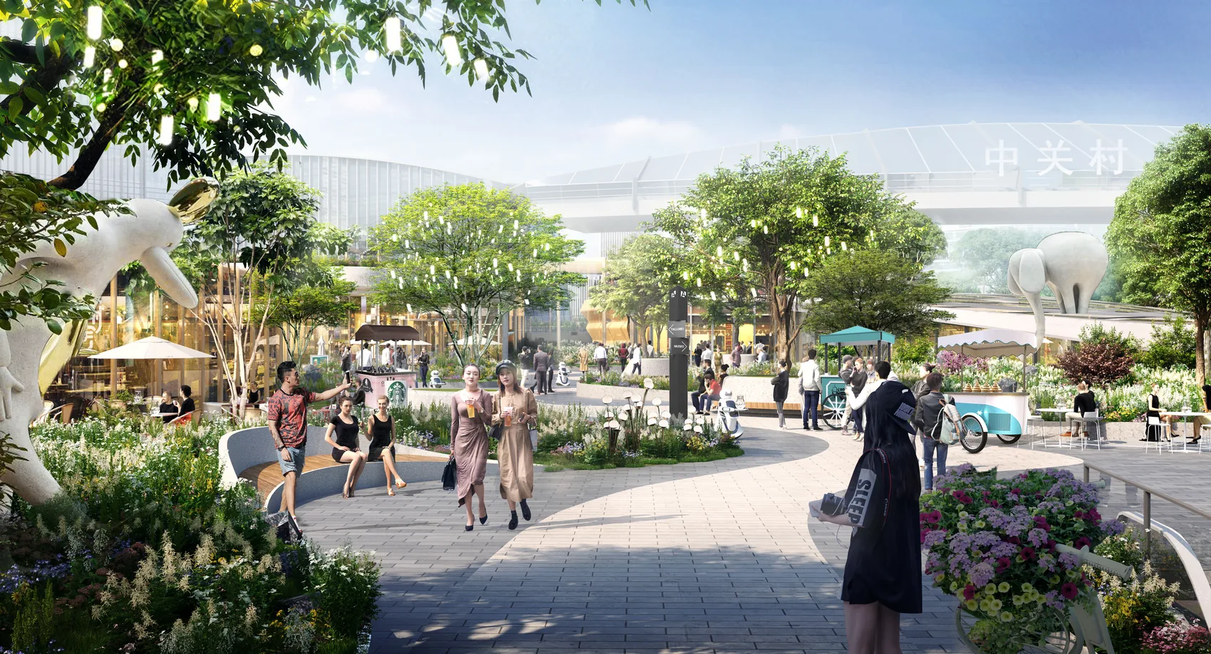 Street-level concept view of Beijing Zhongguancun West