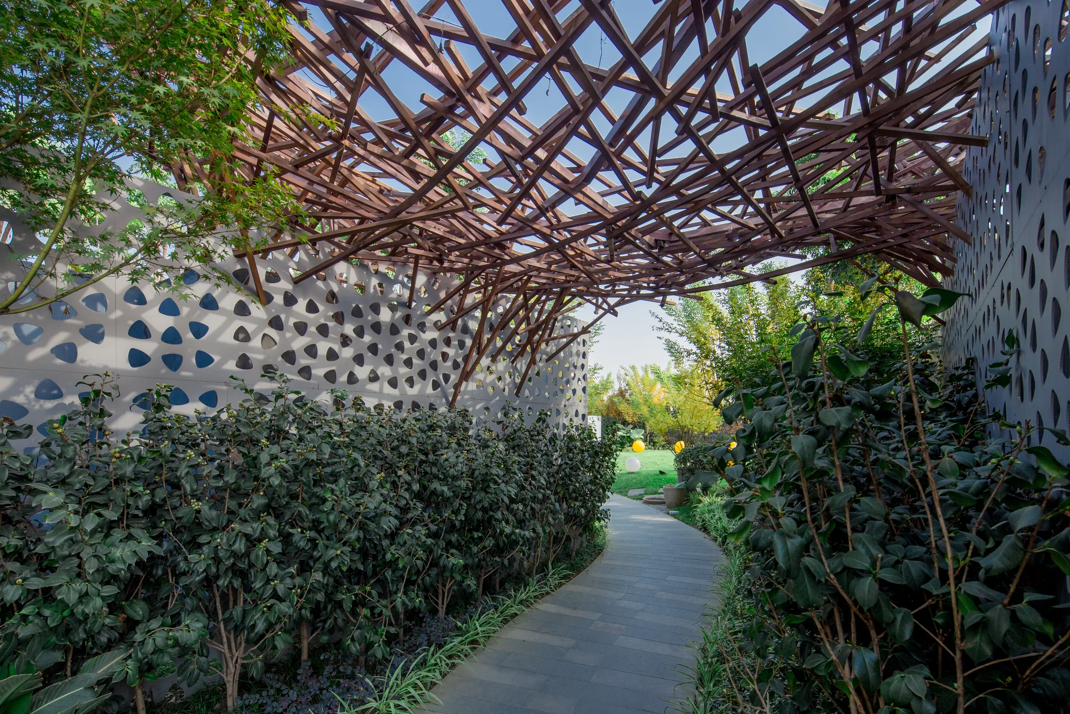 Green passage at Chengdu Joy City