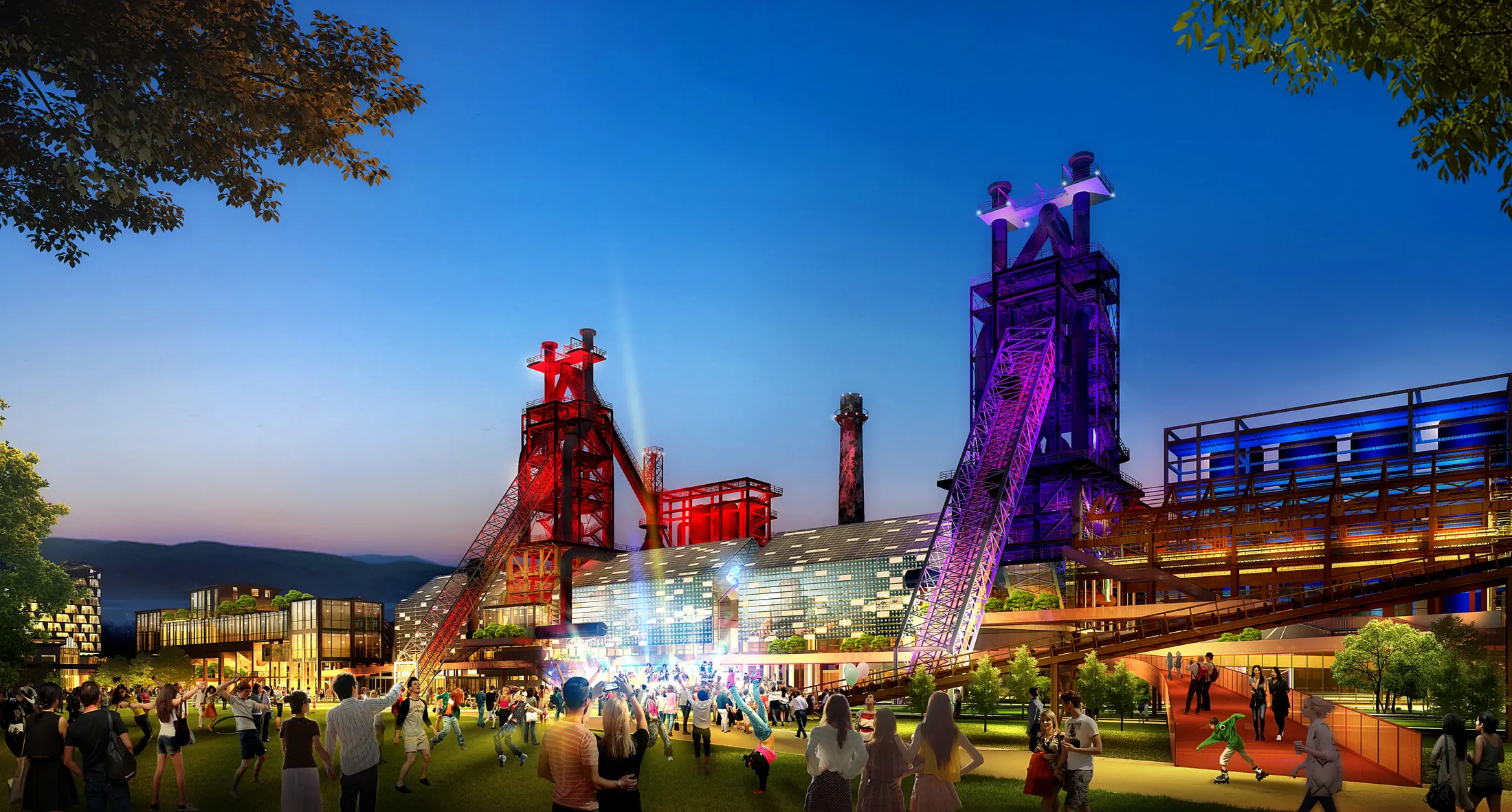 Evening view of Hanggang Industrial Heritage Park