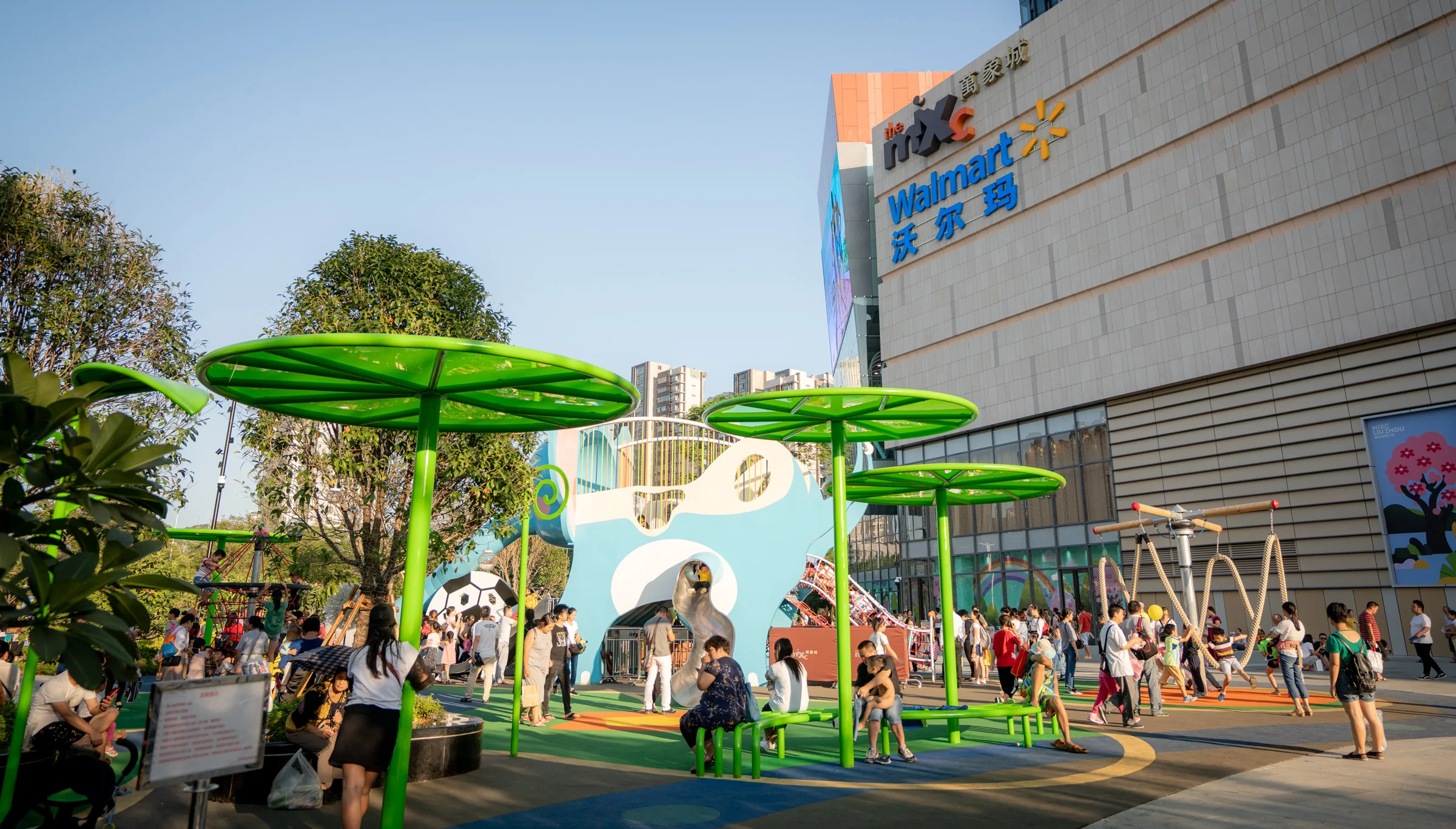 Daytime playground at Liuzhou MixC Shopping Center