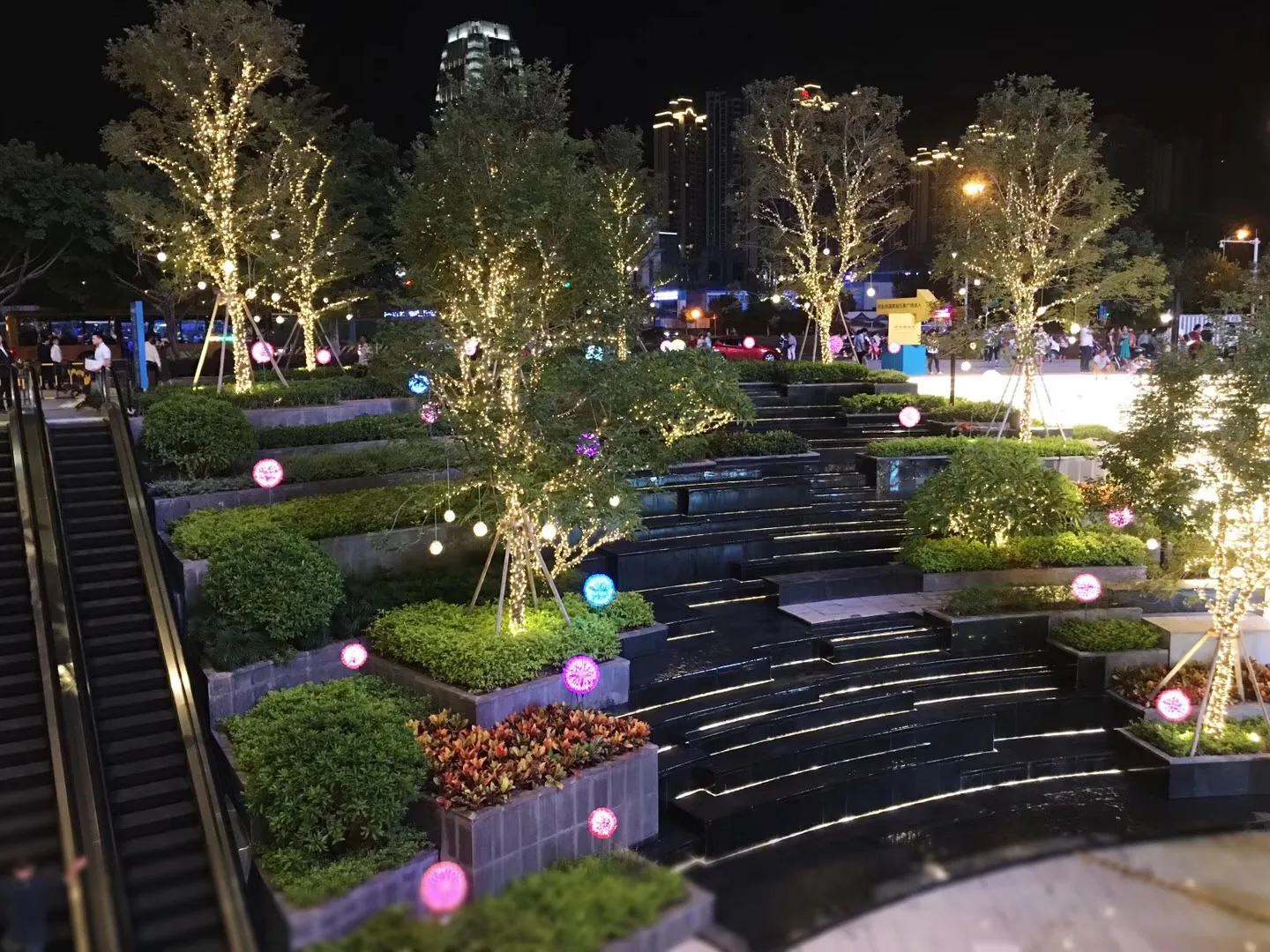 Stepped landscape at Liuzhou MixC