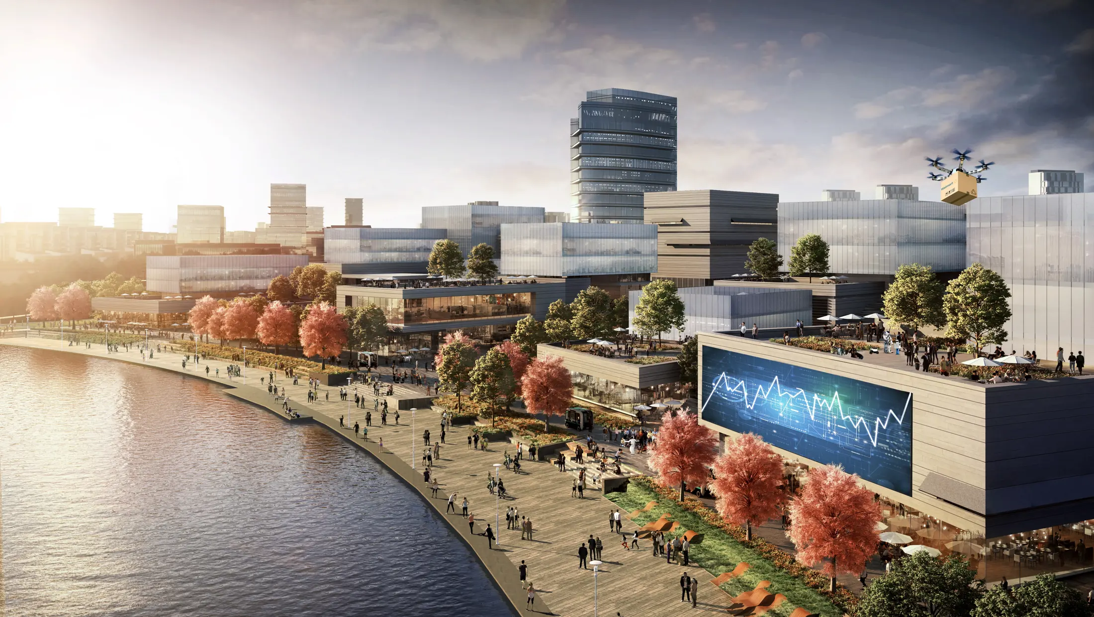 New town waterfront vision in Quzhou