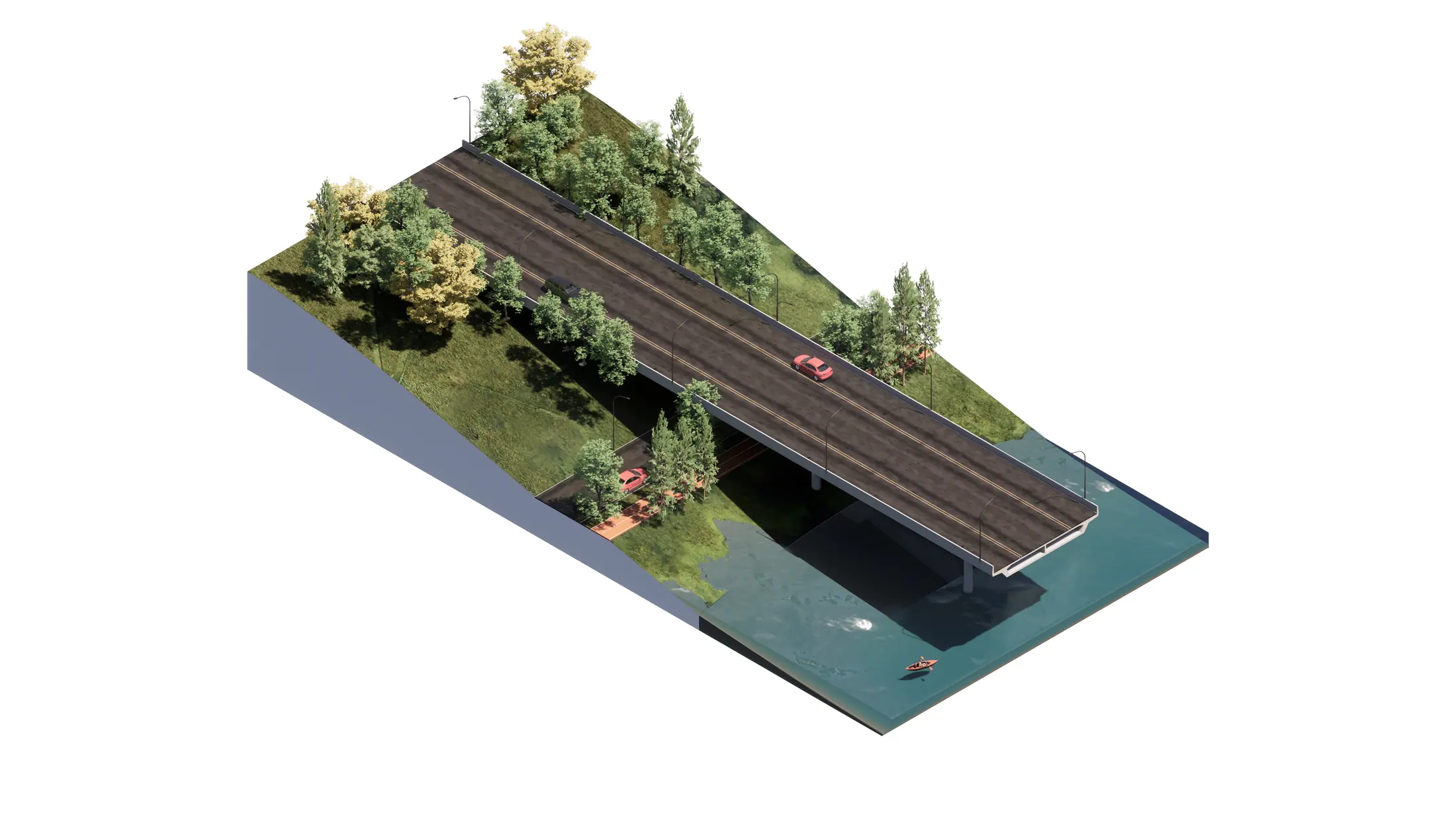 Promenade node for Quzhou riverfront renovation