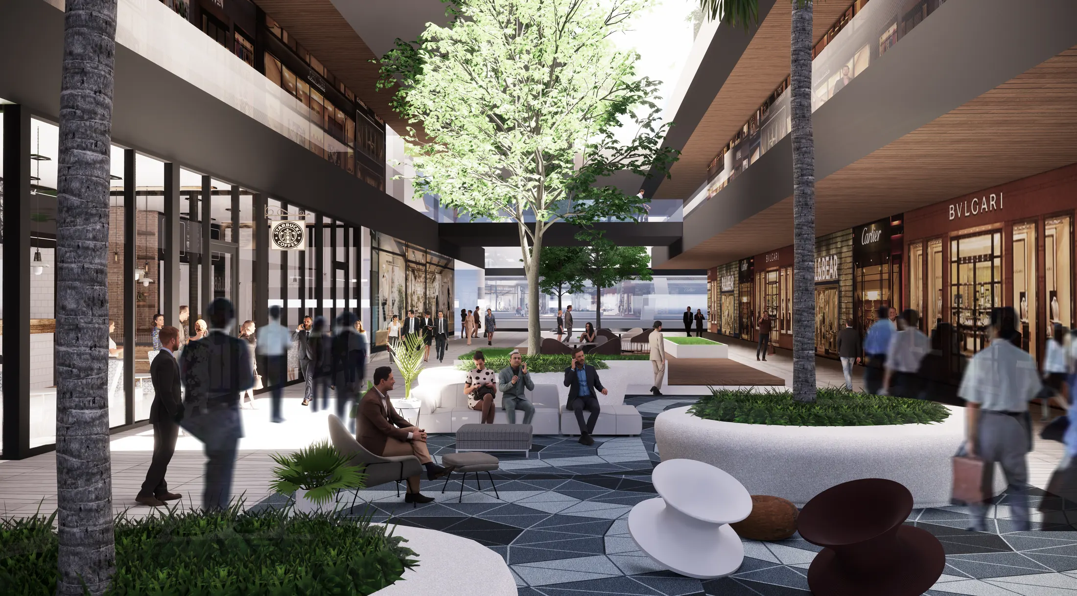 Commuter street at Shenzhen Vanke Super Headquarters Base