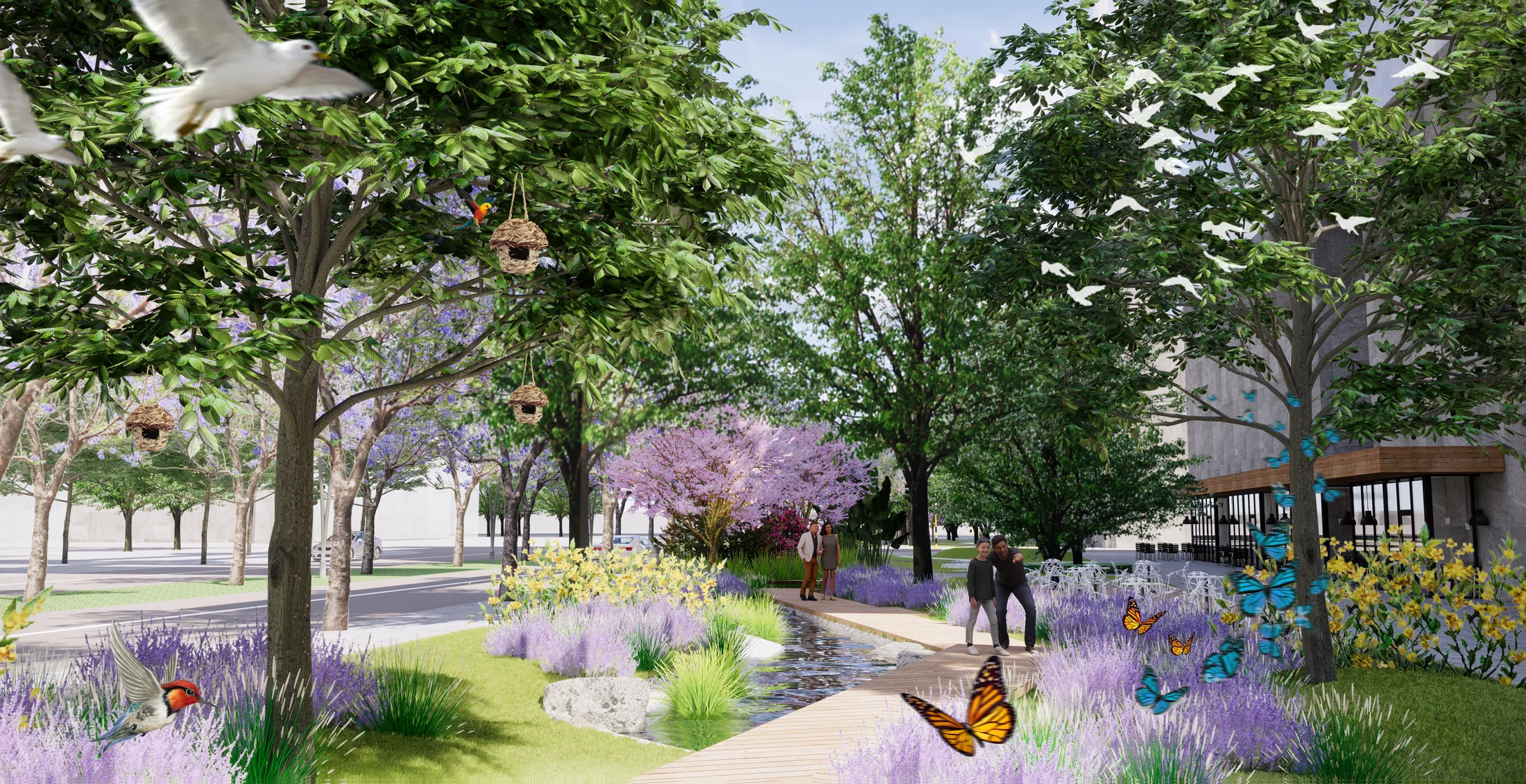 Habitat garden at Shenzhen Vanke Super Headquarters Base