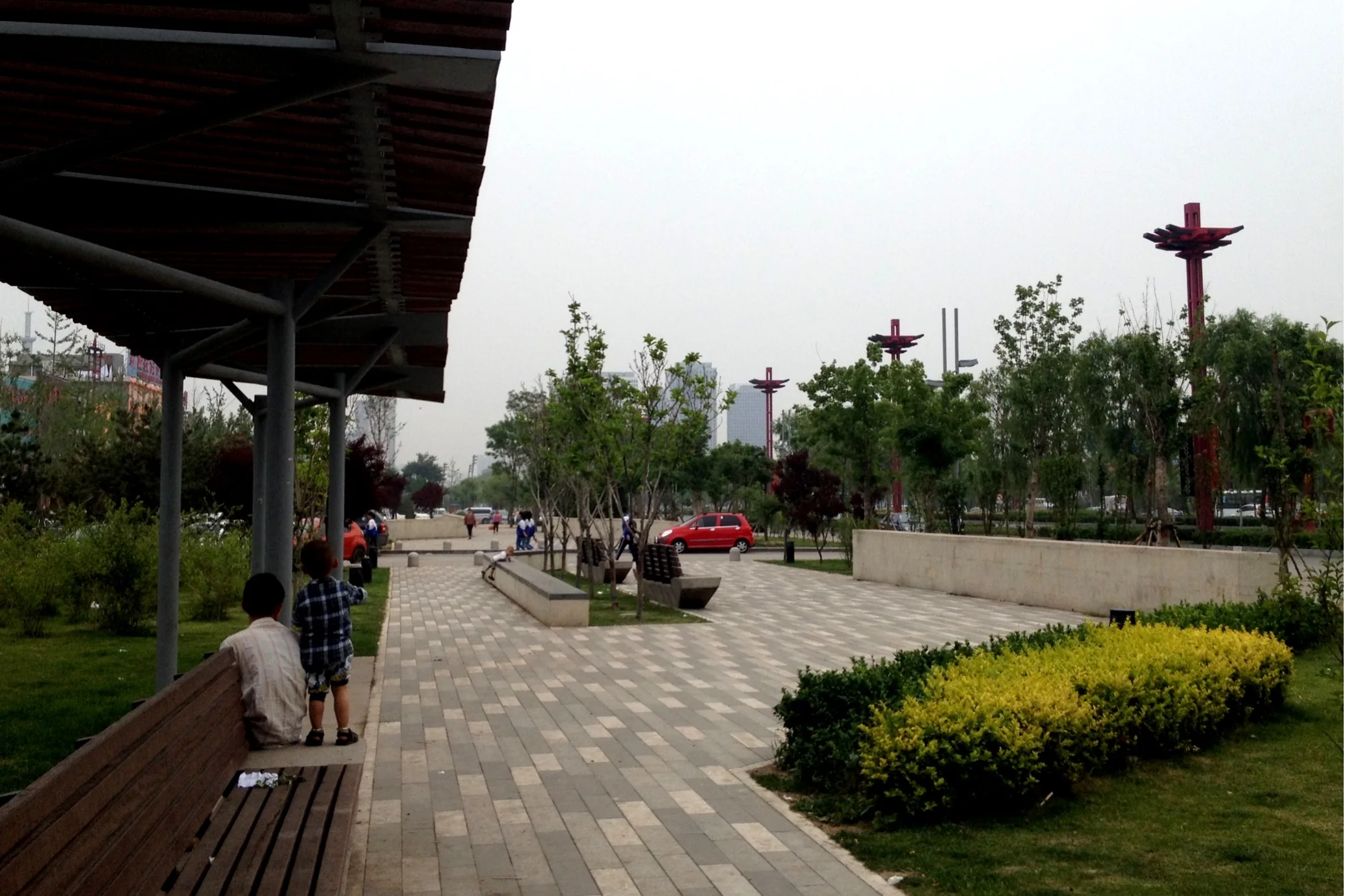 Shaded walk at Taiyuan Changfeng West Street
