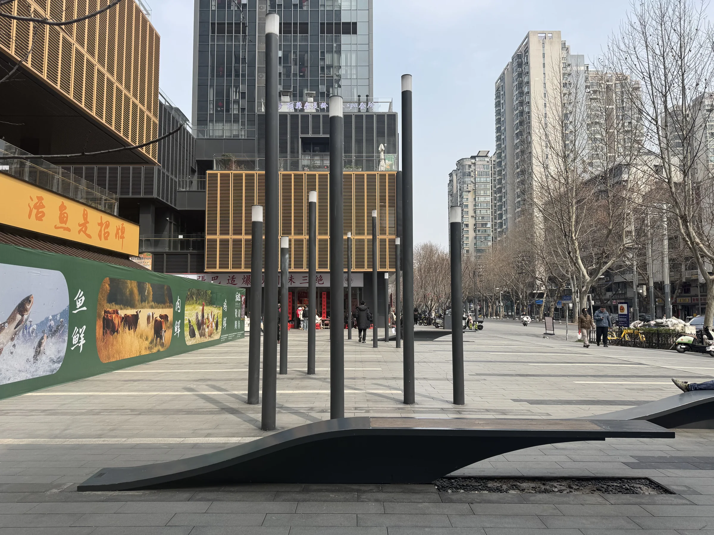 Street furniture at Wuhan Heart of Design