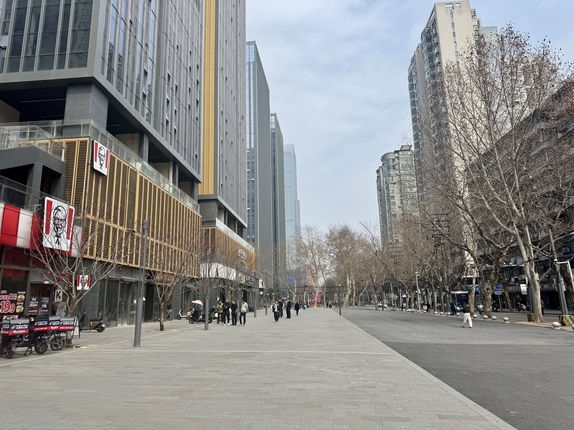 Urban street at Wuhan Heart of Design