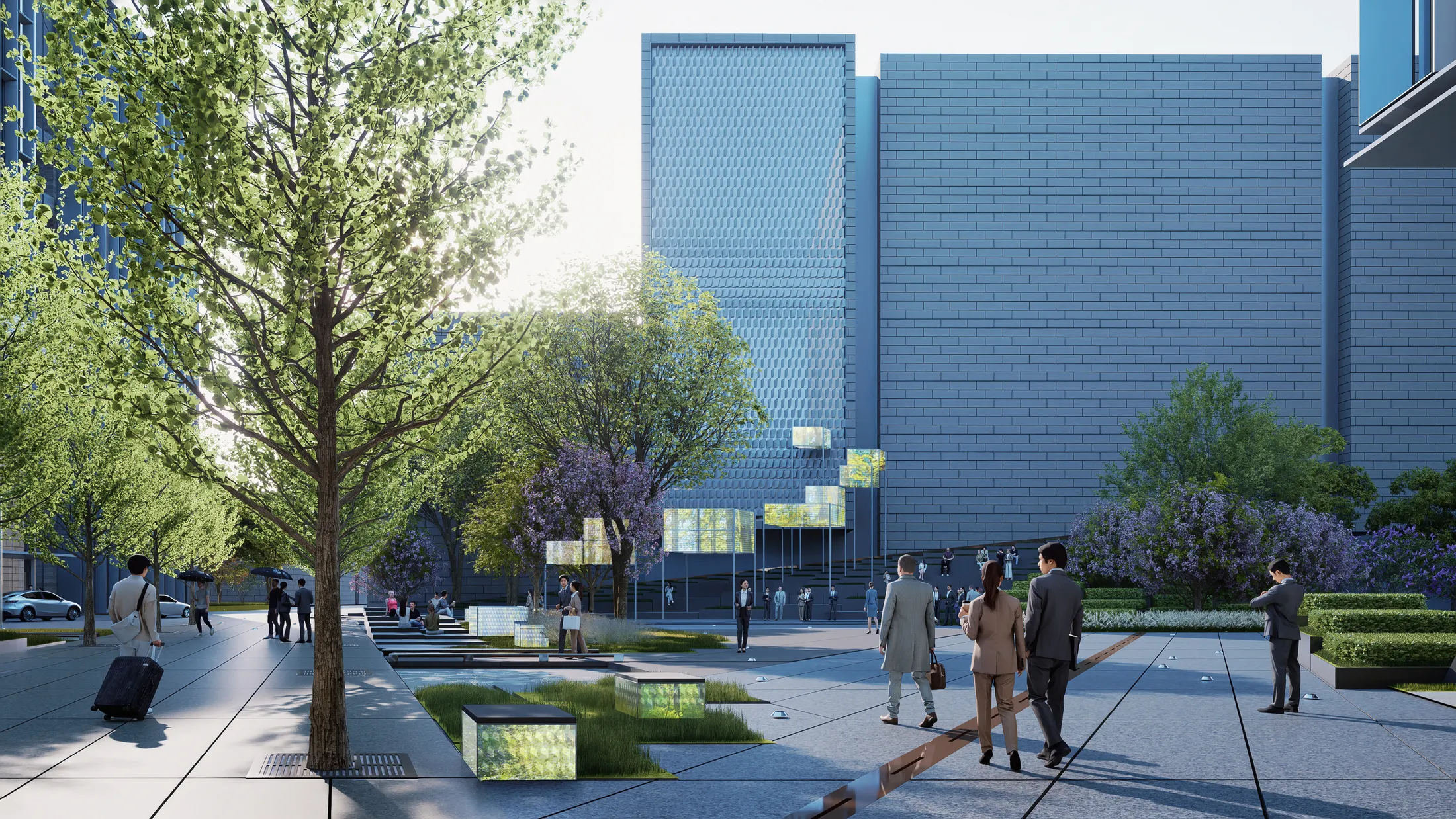 Campus street at Wuhan Taikang Headquarters