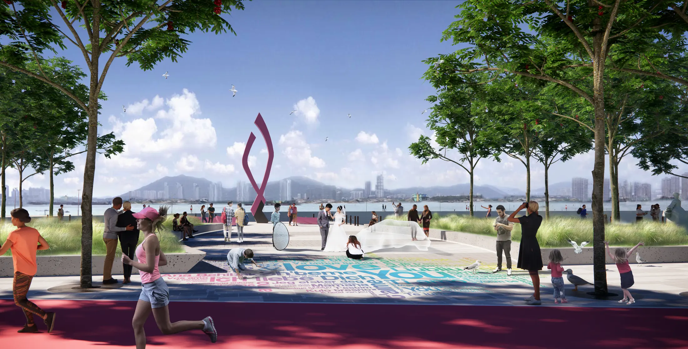 Coastal boardwalk at Xiamen Romantic Line Phase III