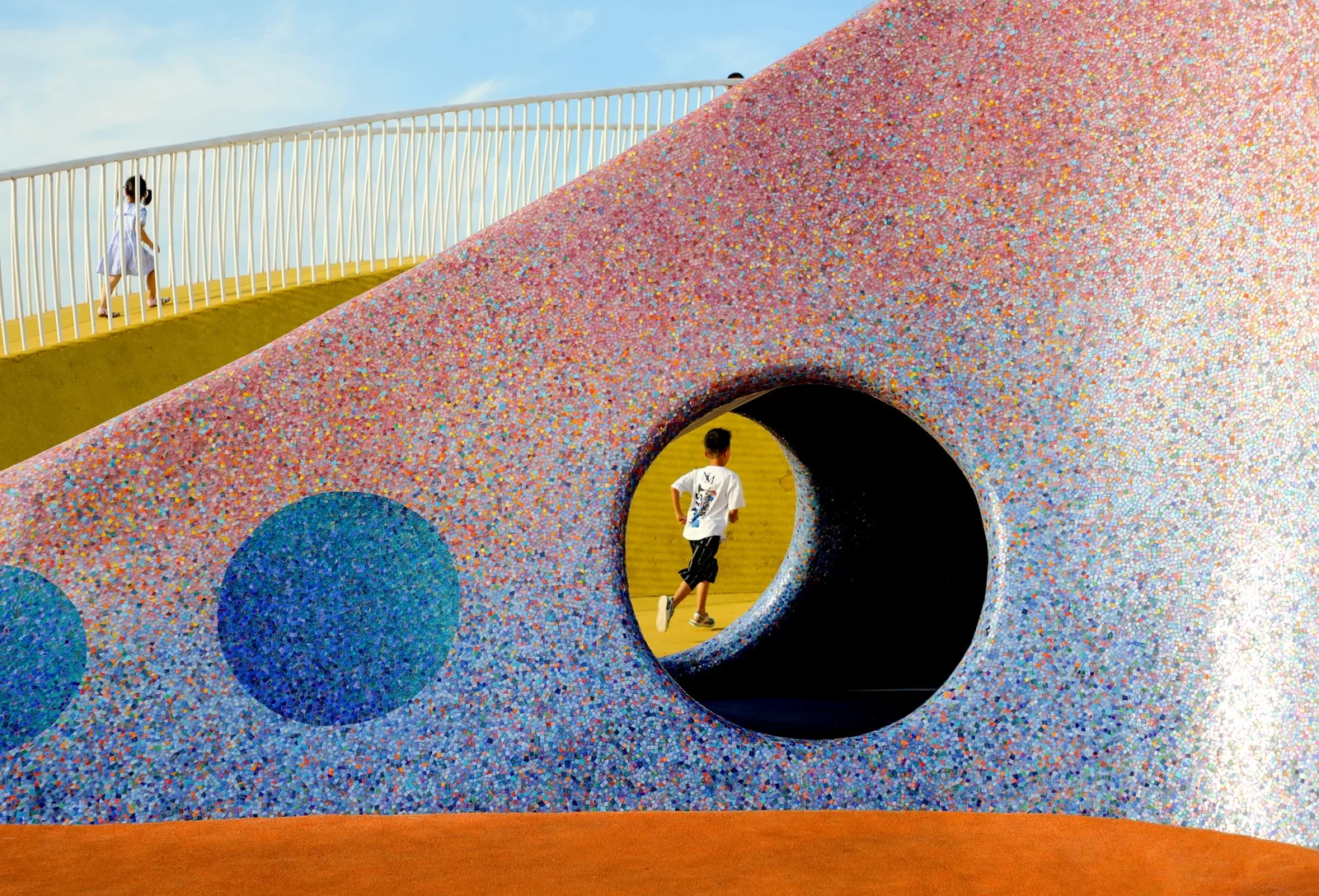 Art installation at Yantai Golden Beach